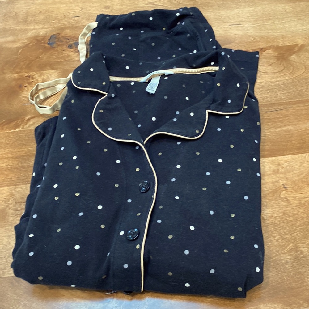 Soma Cool Nights pajama set size large.  Black